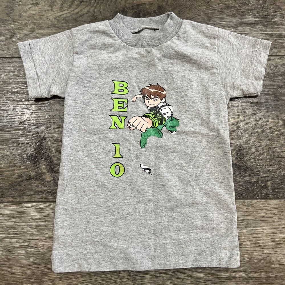 Ben 10 Graphic T Shirt Kids Toddler 4T Gray Cartoon Network TV Show
